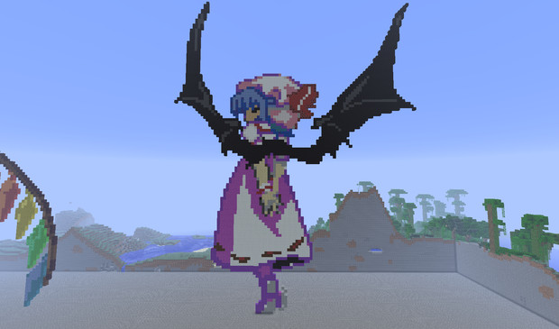 Minecraft ドット絵 レミリア スカーレット なっつ さんのイラスト ニコニコ静画 イラスト