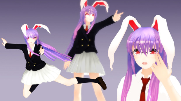Mmdモデルカタログ10 鈴仙 優曇華院 イナバ あずお さんのイラスト ニコニコ静画 イラスト