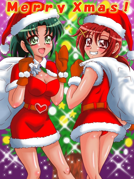 サンタガール ニコニコ静画 イラスト