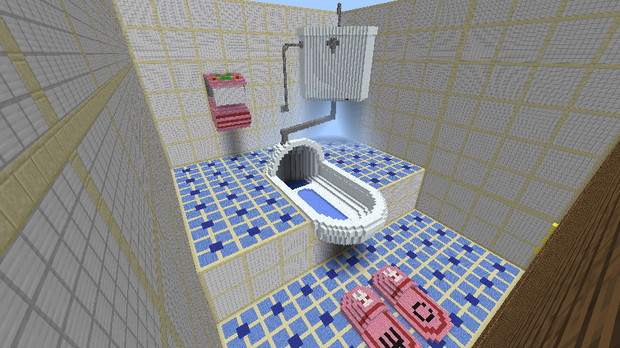 Minecraft トイレコンテスト応募作品 建築コミュ うさねこトニー さんのイラスト ニコニコ静画 イラスト