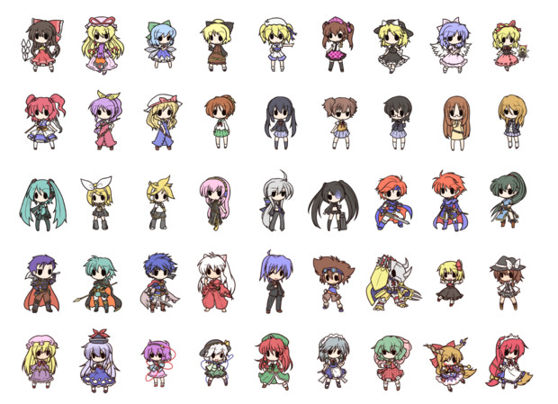 デフォルメキャラクター素材 046 090 モモンゲ さんのイラスト ニコニコ静画 イラスト
