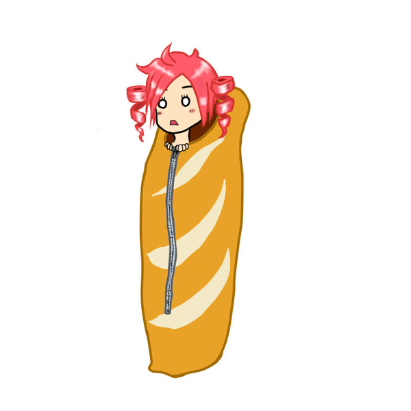 フランスパンと寝袋 ニコニコ静画 イラスト