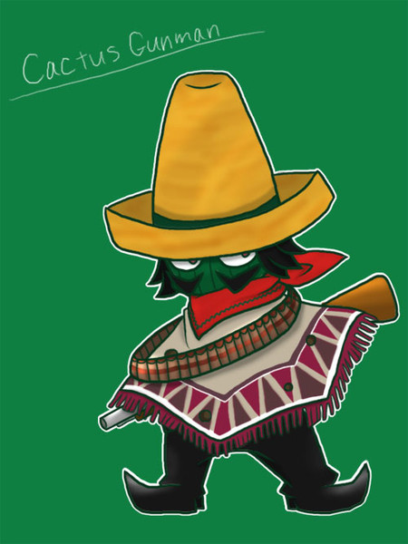 カクタスガンマン ニコニコ静画 イラスト