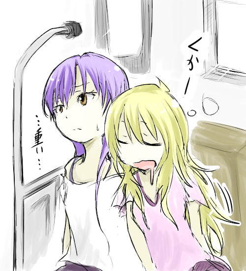 電車でよりかかってくるjkとかいるよねぇとか思いつつ Lenai さんのイラスト ニコニコ静画 イラスト