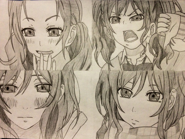 シャーペンで夏目あさ子詰め合わせ描いてみたっ Tommy さんのイラスト ニコニコ静画 イラスト