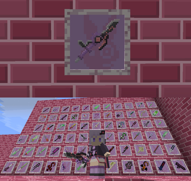 Minecraft 32タクティカルステッキ テクスチャ見本 野良牛 バファムート さんのイラスト ニコニコ静画 イラスト
