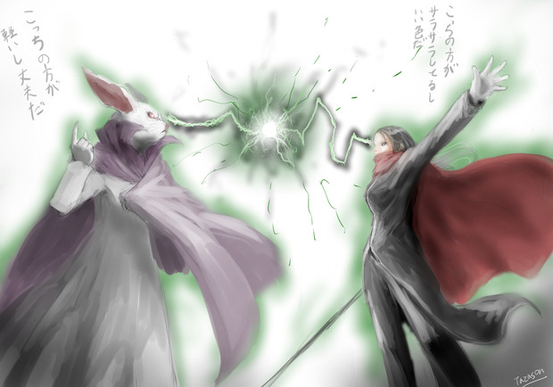 戦わせてみた 羽織りたいものがある 雄河宮ジン さんのイラスト ニコニコ静画 イラスト
