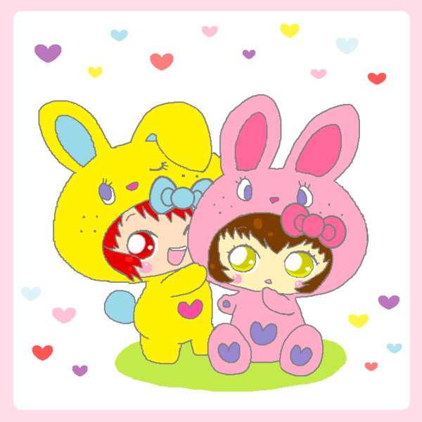 Hello kitty Colorful Bunny☆mao&annie