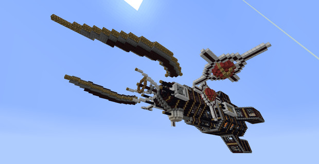 Minecraft で造った宇宙戦艦 ニコニコ静画 イラスト