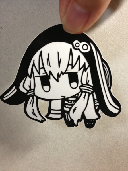 つままれ結月ゆかりを切り絵にしてみた