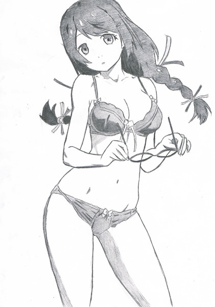 シャーペンで羽川翼 Hiru さんのイラスト ニコニコ静画 イラスト