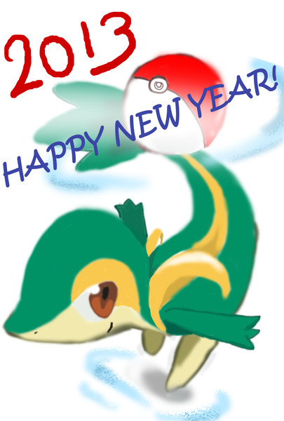 ポケモン年賀状２０１３ 楓麟 さんのイラスト ニコニコ静画 イラスト