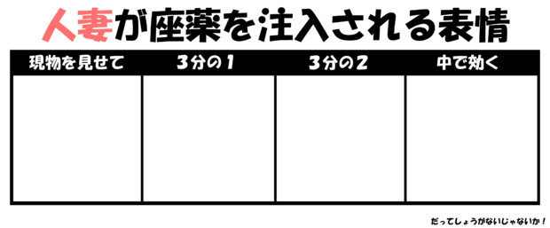 【イメレス】人妻が座薬を注入される表情