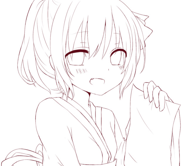 ルーミア線画 早見 さんのイラスト ニコニコ静画 イラスト