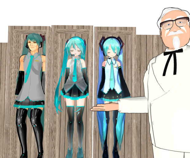 その木箱の中に初音ミクが入っている ガナスタ さんのイラスト ニコニコ静画 イラスト