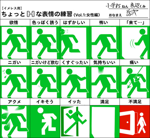 【ちょっとHな表情の練習】