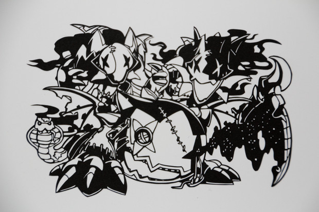 【切り絵】　パズドラ　ドラウンジョーカー