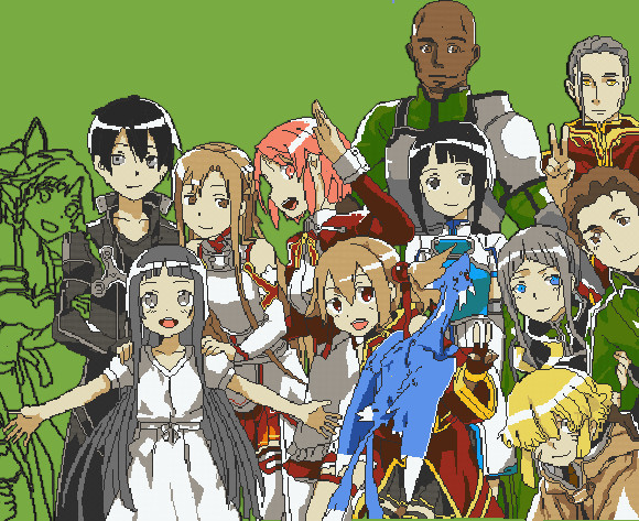 Sao エンディングドット絵 前半戦 ももんが さんのイラスト ニコニコ静画 イラスト