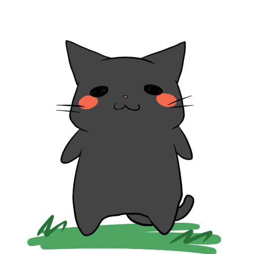 黒猫さんがアナタに言いたいことがあるそうです ｇif画像 きんかねこ さんのイラスト ニコニコ静画 イラスト