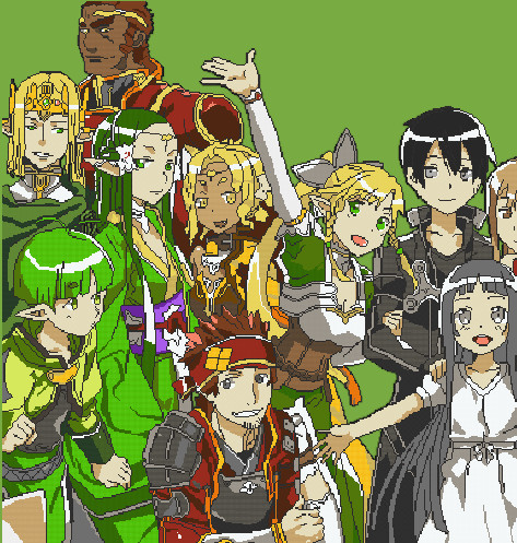 Sao エンディングドット絵 後半戦 ももんが さんのイラスト ニコニコ静画 イラスト