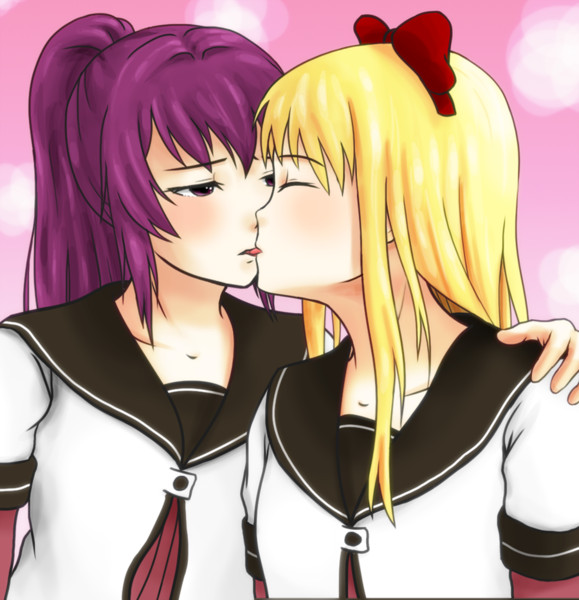 二人は幸せなキスをして終了 Nick さんのイラスト ニコニコ静画 イラスト