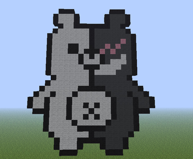 Minecraft モノクマ 左ジャブ太郎 さんのイラスト ニコニコ静画 イラスト