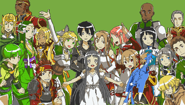 Minecraft Saoエンディング ドット絵 ももんが さんのイラスト ニコニコ静画 イラスト