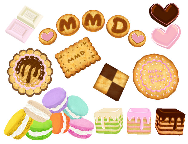 Mmd用お菓子パーツ ハチ さんのイラスト ニコニコ静画 イラスト