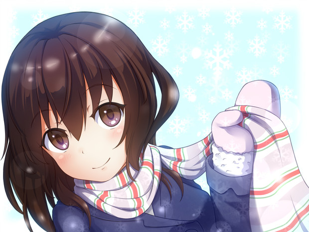 マフラー少女 ひつじーね さんのイラスト ニコニコ静画 イラスト