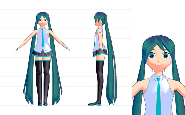 初音ミクnt Type L ケロ式ミク Mmd好きだった人 さんのイラスト ニコニコ静画 イラスト