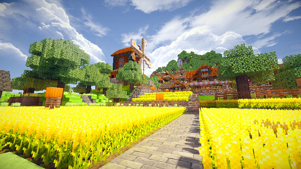 Minecraft 山の麓に村を作る Tex D2 Rc6 Amane さんのイラスト ニコニコ静画 イラスト