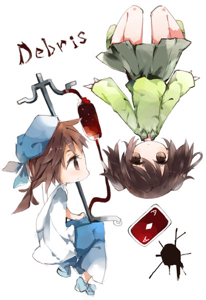 ゆめにっき派生debris たつきちゃん 緑服の女の子 ニコニコ静画 イラスト