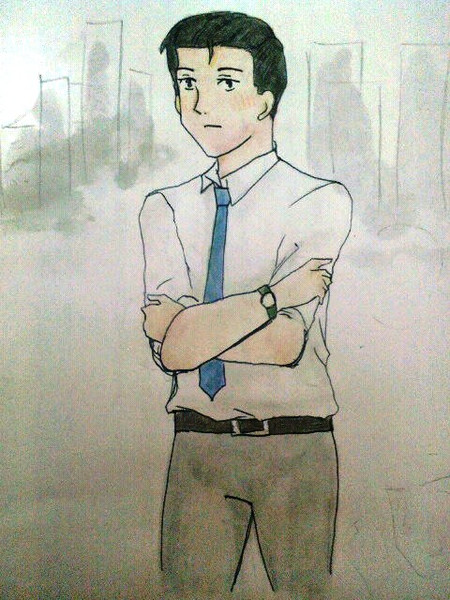 腕組むリーマンさん ぽぴぱ さんのイラスト ニコニコ静画 イラスト