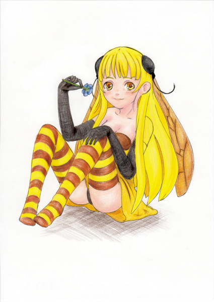 ミツバチ擬人化 課題絵 ちょこ さんのイラスト ニコニコ静画 イラスト