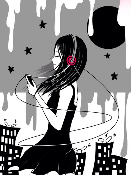 ヘッドホン系女子 ばーど さんのイラスト ニコニコ静画 イラスト
