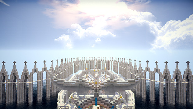 マインクラフトにて 水上都市 柱 Comu さんのイラスト ニコニコ静画 イラスト