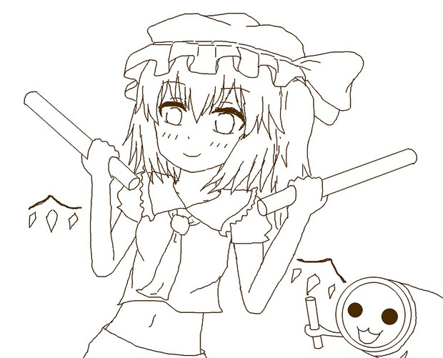 フランちゃんが太鼓の達人に挑戦だドン U M さんのイラスト ニコニコ静画 イラスト