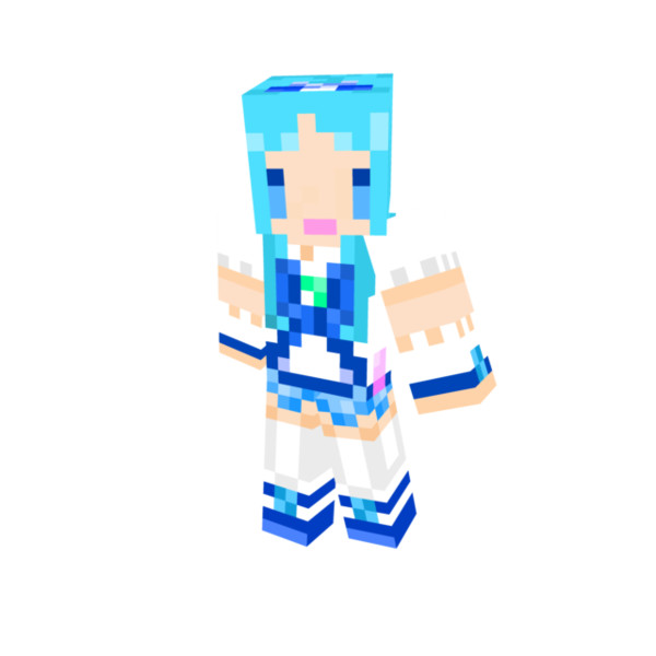 Minecraft キュアマリン ハートキャッチプリキュア スキン ニコニコ静画 イラスト