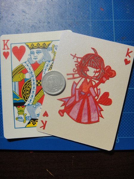 邪道切り絵 トランプ ハートkは無償の愛を 南雲misty さんのイラスト ニコニコ静画 イラスト