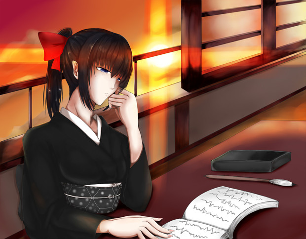 読書家の写実 京町 さんのイラスト ニコニコ静画 イラスト