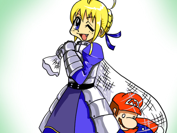 セイバー マリオ ネット ふうりん さんのイラスト ニコニコ静画 イラスト