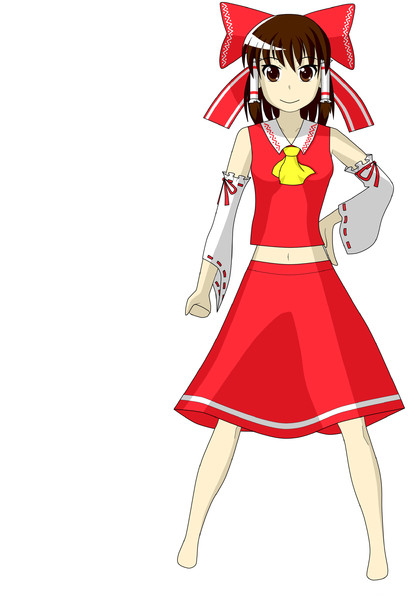 博麗霊夢 全身b Kanchan さんのイラスト ニコニコ静画 イラスト