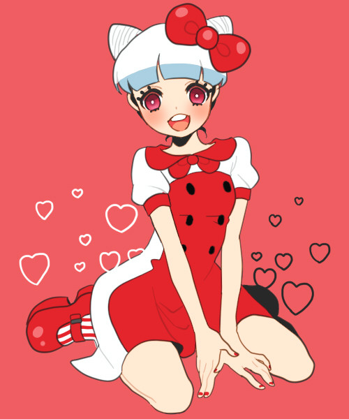 擬人化 キティちゃん 金の蛙 さんのイラスト ニコニコ静画 イラスト