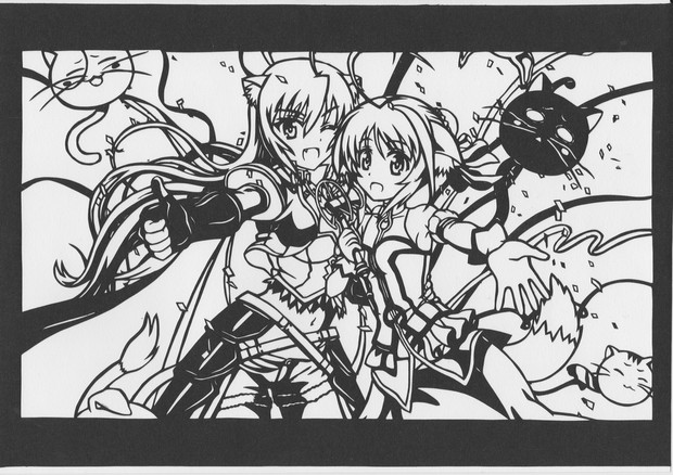 閣下 姫様 切り絵 狼犬 さんのイラスト ニコニコ静画 イラスト