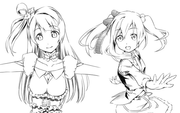 コミスタ習作0049 ラブライブ 南ことり くずにゃ 矢澤にこ たのひと さんのイラスト ニコニコ静画 イラスト