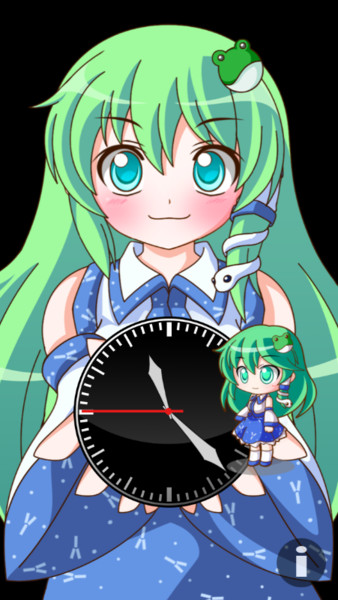 Iphoneアプリ 時計娘 追加キャラデータ 早苗さん 真実 Makotok1 さんのイラスト ニコニコ静画 イラスト