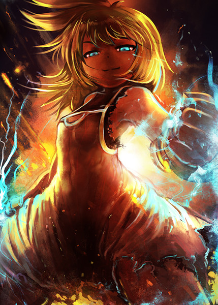 「カカッテコイ。」