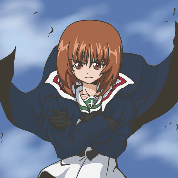 軍神 西住殿 ニコニコ静画 イラスト