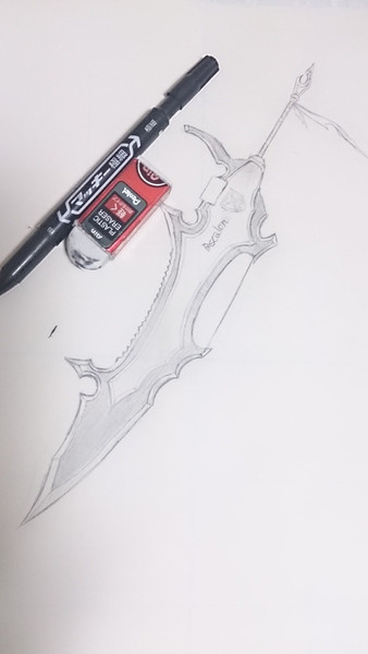 聖剣アスカロン書いてみた アナログ とある厨二病の武器職人 さんのイラスト ニコニコ静画 イラスト