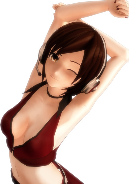 ハクさんに続き めーちゃんにもセクシーポーズ D ポーズデーター配布 摩天楼 さんのイラスト ニコニコ静画 イラスト